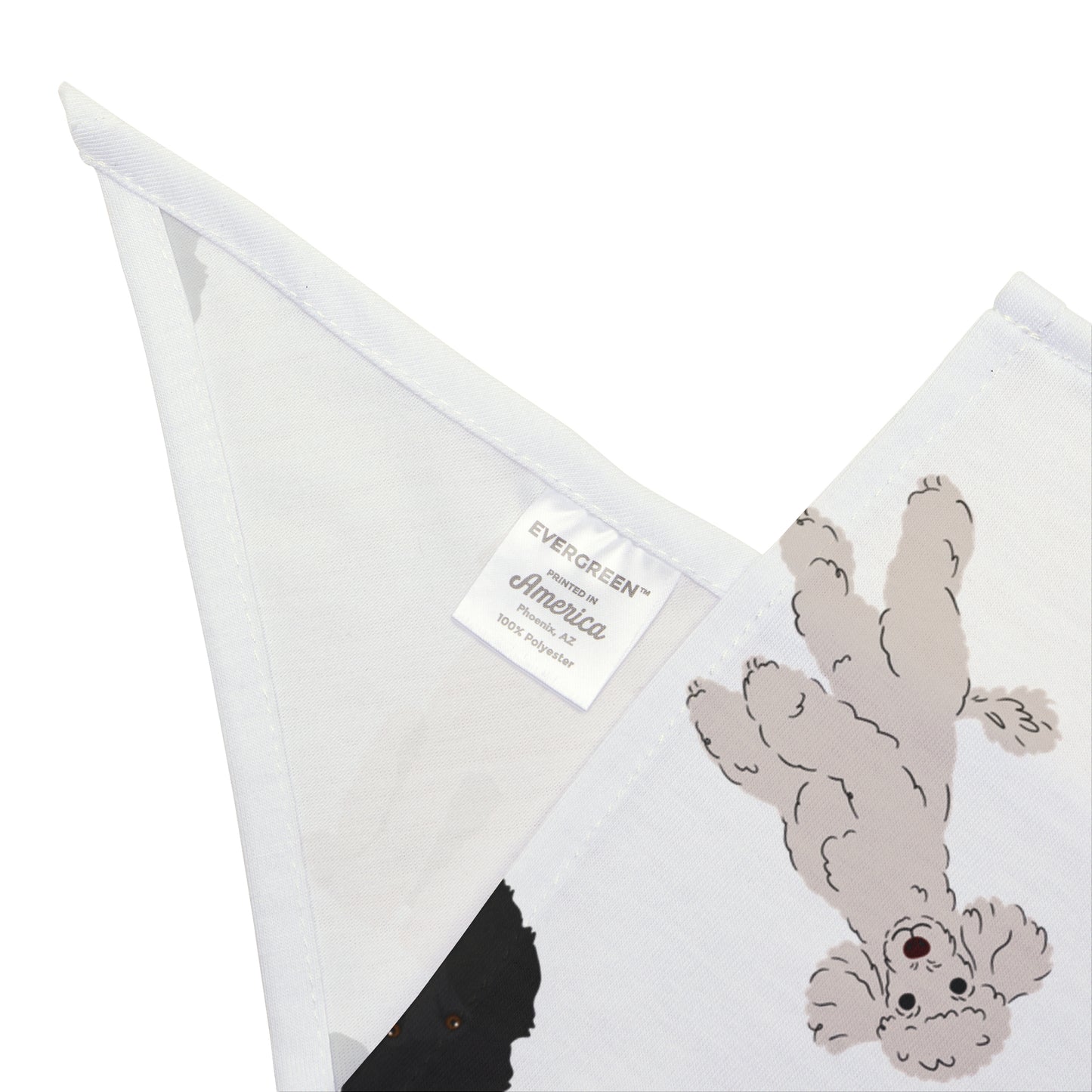 Poodle Pals Pet Bandana - Standard Poodle Style - Multiple Sizes