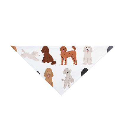 Poodle Pals Pet Bandana - Standard Poodle Style - Multiple Sizes