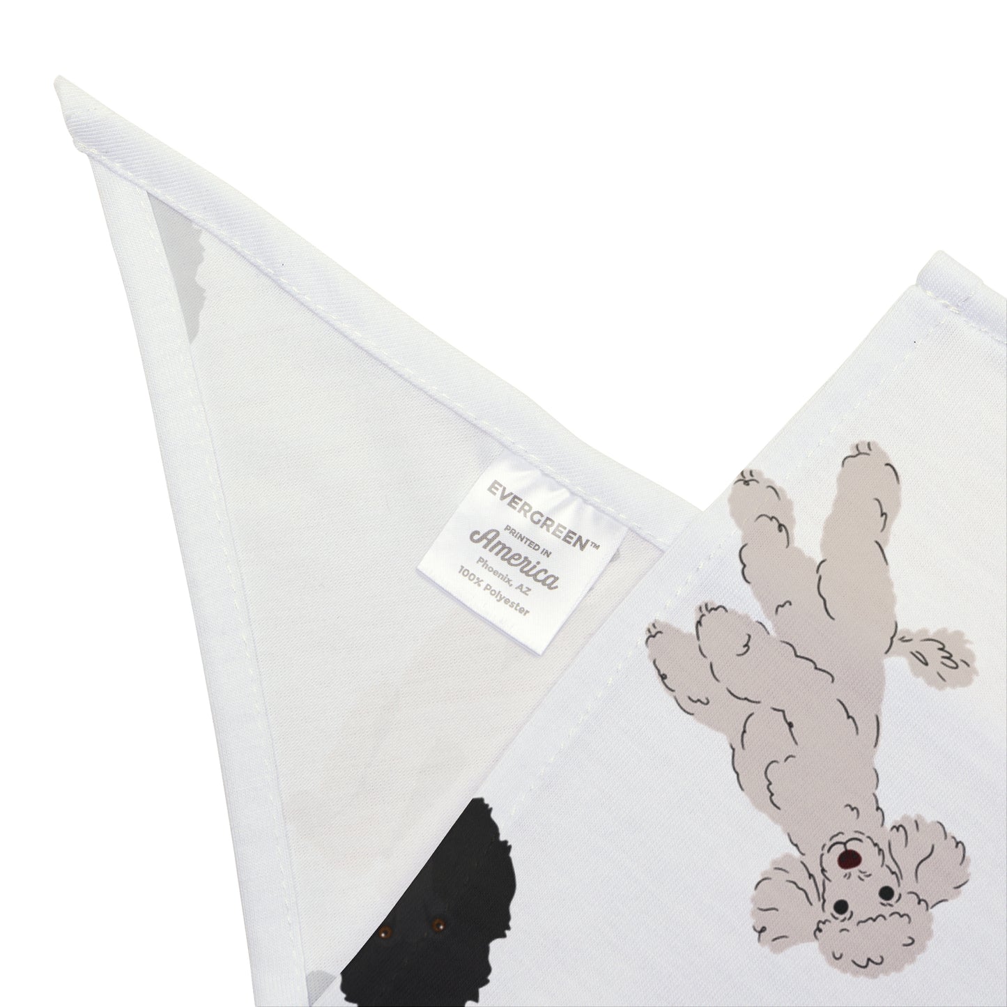 Poodle Pals Pet Bandana - Standard Poodle Style - Multiple Sizes