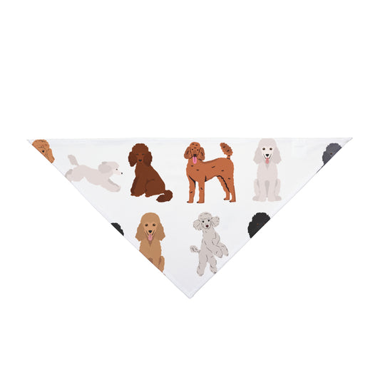 Poodle Pals Pet Bandana - Standard Poodle Style - Multiple Sizes