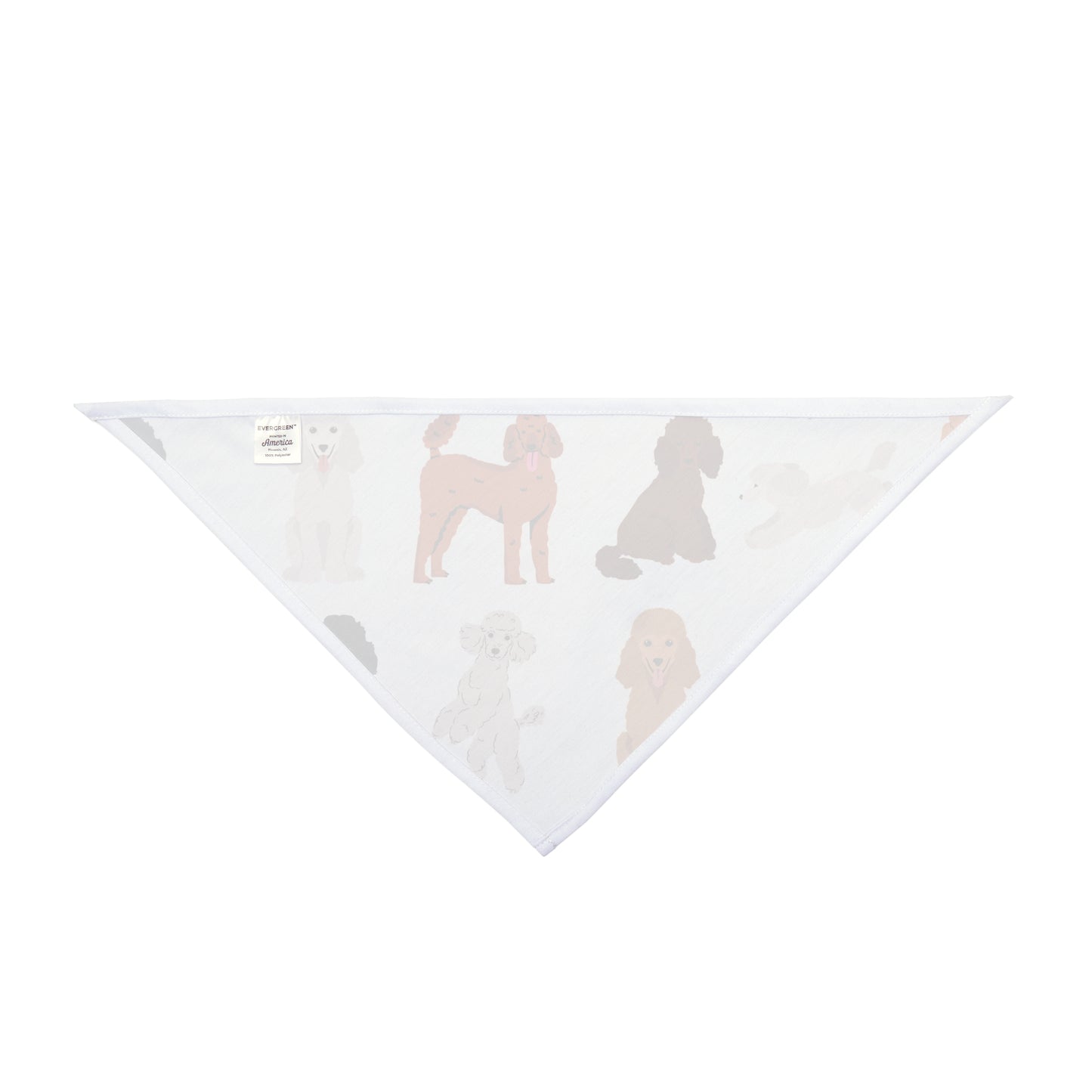 Poodle Pals Pet Bandana - Standard Poodle Style - Multiple Sizes