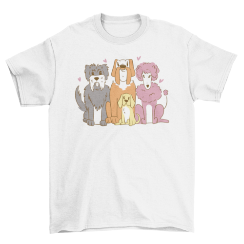 Pet dogs animals t-shirt