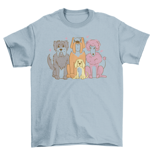 Pet dogs animals t-shirt