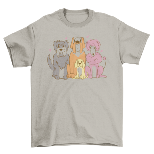 Pet dogs animals t-shirt