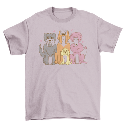 Pet dogs animals t-shirt