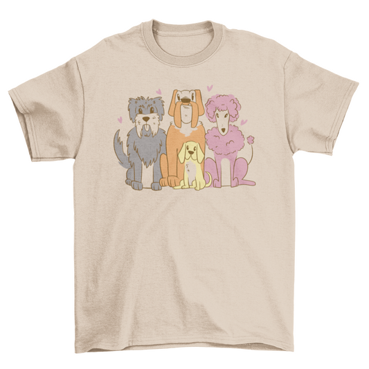 Pet dogs animals t-shirt