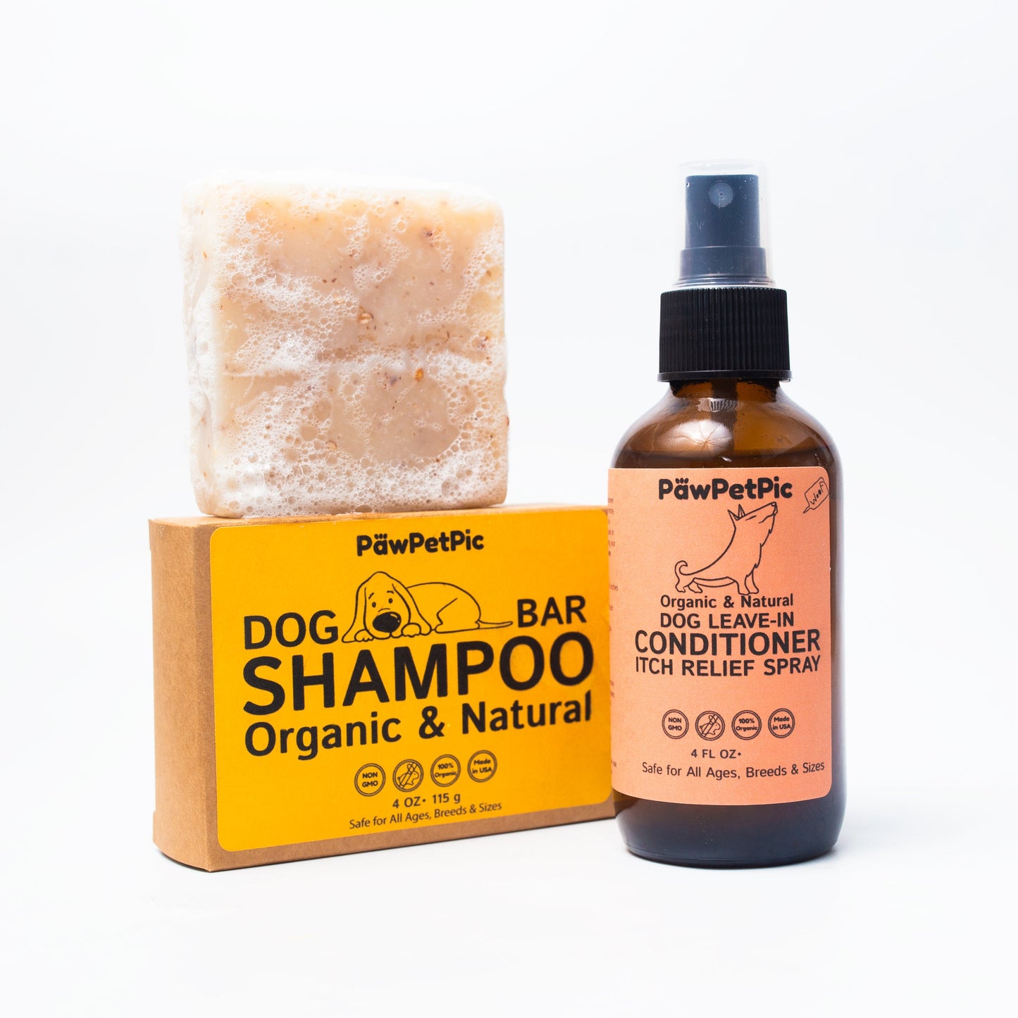 Dog Shampoo Bar and Conditioner