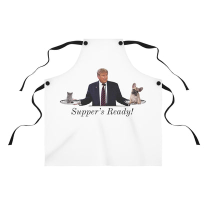 Trump-Themed Apron: "They're Eating the Cats & Dogs" | Funny Springfield Quote | Unisex, One Size Kitchen Apron